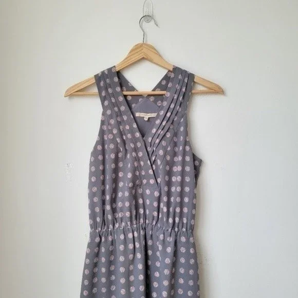 41 Hawthorne Gray Pink Print Light Weight Summer Dress Size XS - Picture 2 of 9